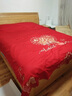 雅鹿婚庆四件套纯棉大红色浪漫结婚床上用品刺绣全棉床单被套高端中式 嫁娶 红 1.8m床 床单款 四件套-被套200*230cm 实拍图