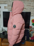 啄木鸟 羽绒棉服女短款2024新款棉衣显瘦秋冬外套大码保暖韩版小棉袄女 粉色 2XL （建议体重120-135斤） 实拍图