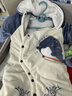 迪迪熊日记（DIDIXIONGRIJI）新生儿衣服冬季夹棉加厚婴儿衣服0-3月宝宝厚款棉服外出抱衣冬装 暖绒 小鲸鱼 90CM适合20-23斤内身高79-85cm 晒单实拍图