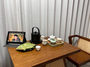 玥都阳台小桌椅三件套实木一桌二椅创意休闲喝茶桌椅组合小户型 胡桃色【藤艺款】 一桌 + 2椅【整装送货上门】 实拍图