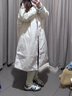 无印良品（MUJI）女式 可水洗 复合立领大衣 风衣外套BDE90C4A 米白色 M  实拍图