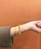 中国黄金（CHINA GOLD）无孔古法素圈黄金手镯足金素圈镯子结婚情人节生日礼物送女友妈妈 【古法无孔】圈号58 约5g 实拍图