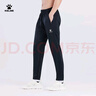 卡尔美（KELME）运动裤男春秋针织足球收腿裤休闲训练修身长裤 黑色 S  实拍图