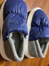 朴西棉拖鞋室内家用2024冬季保暖包跟厚底防水防滑月子鞋女加绒加厚 深海蓝 均码 42-43（适合4142） 实拍图