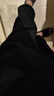罗蒙（ROMON）休闲裤男商务休闲时尚职业西装裤弹力修身加绒裤子男装黑色34 实拍图