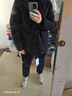 君羽羽绒服男新款户外加厚白鹅绒服800高蓬防风保暖白鹅绒夹克52217 黑色 2XL （推荐176-185斤） 实拍图