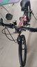 百士盾儿童自行车山地单车6-16岁以上学生减震双碟刹越野中小男女孩赛车 旗舰版7速【辐条轮】黑红色 20寸丨适身高125-145丨 实拍图