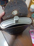 斯涅克高档酒壶316不锈钢钛钢纯钛随身真皮牛皮便携式户外装白酒 3斤纯钛钢+鳄鱼纹壶套 1500ml 实拍图
