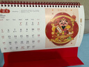 嘉然恒 红色台历2026全年喜庆日历马年简约款月历大格子记事计划本商务办公桌面摆件可定制 柿柿如意 实拍图