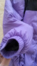 雪中飞【双面穿】儿童羽绒服冬季轻薄男女童面包服羽绒服蝶恋紫150cm 实拍图