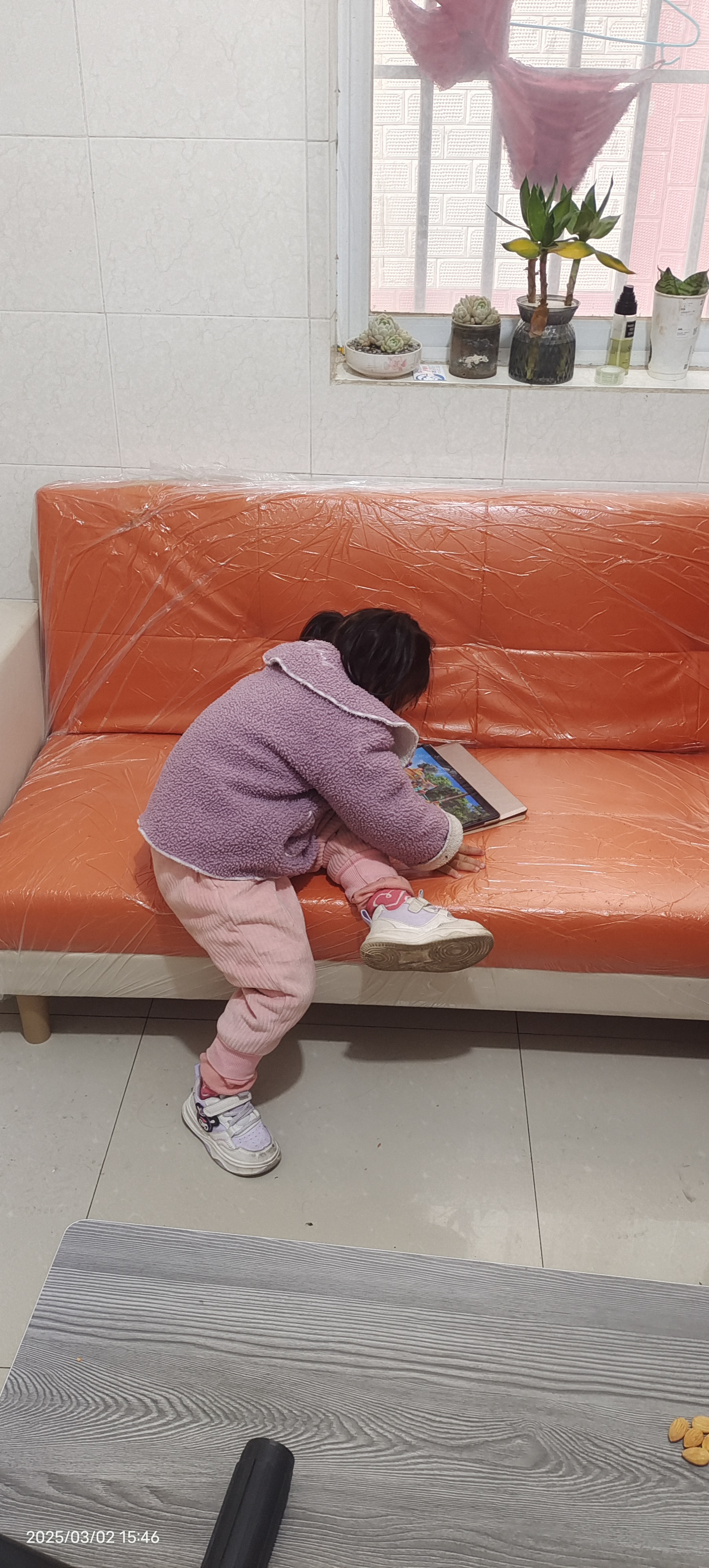 沐乐旭沙发客厅折叠两用沙发床小户型出租房防猫抓布艺沙发 橙+米白【耐磨猫爪皮】 三人位 1.7m +2抱枕 实拍图