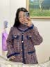 瑞饰界高档月亮水钻胸针女奢华礼盒胸花女西装外套配饰情人节礼物送女友 紫色 实拍图