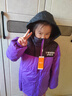 雪中飞【双面穿】儿童羽绒服冬季轻薄男女童面包服羽绒服蝶恋紫140cm 实拍图