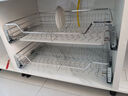 海蒂司【加粗加深双排碗位】拉篮304不锈钢厨房碗篮厨柜拉蓝阻尼碗碟篮 800柜体【双排碗架加深款】 实拍图