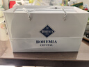 BOHEMIA捷克进口水晶玻璃轻奢描金威士忌洋酒啤酒杯送礼酒具2只礼盒套装 手工珐琅花2只礼盒装 340ml 实拍图