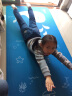 丛峻儿童瑜伽垫跳舞防滑垫卡通加宽亲子瑜伽垫子 练功垫爬行垫运动地 紫色[厚度10mm]+瑜伽砖 实拍图