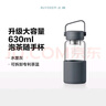 北鼎（Buydeem）茶水分离杯子耐高温玻璃杯便携随手杯男女实用礼物水墨灰630ml 实拍图
