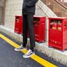 罗蒙（ROMON）裤子男士春秋季冰丝西裤九分裤商务休闲裤免烫修身青年直筒 6066深灰色+黑色【九分组合】 常规 30 实拍图