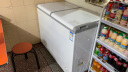 美的(Midea)271升 商用家用囤货冰柜 大容量冷藏冷冻双箱双温冷柜 可移动蝶形门 卧式冰箱 BCD-271VMQ 实拍图