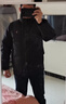 与狼共舞【鹅绒】立领羽绒服男高充绒2024冬季加厚黑金科技保暖外套7057 黑色001 L (175) 鹅绒量:180G 实拍图