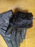 窦驰真皮手套男士女士冬季加绒加厚保暖羊皮手套骑行开车摩托车薄款 羊皮绒里女士 黑色 实拍图