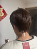 佰丝堂假发女短发全头套式短直发中老年妈妈全手织整顶发套全真发深棕色 实拍图