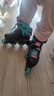 罗勒布雷德（Rollerblade）轮滑鞋儿童溜冰鞋专业男孩女童初学者全套装可调节旱冰FURY 黑祖母绿鞋 L （36-40码） 实拍图