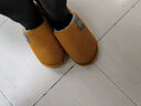 华美健步日系风柔软极简情侣棉拖鞋秋冬季家居室内保暖软底棉鞋男HM001灰色44-45码 实拍图