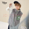 迪士尼（DISNEY）童装儿童男女童舒棉绒马甲时尚保暖坎肩上衣24冬DB341DE06雅灰110 实拍图