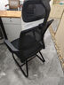科润办公椅弓形腿会议室椅子久坐舒适家用电脑椅靠背椅子书桌商用座椅 乳胶黑-加厚海绵-加粱稳固弓脚-升降高枕 不可调节 固定扶手 25+mm加粗钢脚 - 超强承重 实拍图