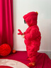 迷你巴拉羽绒服连体衣加厚外出拜年服婴儿衣服红色2025新【新年季联名款】 实拍图