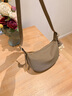 viney牛皮斜挎包包女包大容量单肩枕头包生日礼物送女友老婆 【大象灰】高级感实用女生洋气腋下包 品牌轻奢百搭高档小众ck风小包 实拍图