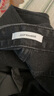 真维斯（JEANSWEST）牛仔裤女秋季宽松阔腿裤子女潮流韩版小个子直筒裤简约烟灰色M 实拍图