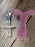 奇乐童牙胶 婴儿口欲期3-6个月 出牙期按摩磨牙胶棒宝宝防吃手安抚咬胶 【粉】呆呆兔单只 L 实拍图