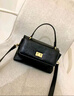 MK包包女士2025新款时尚斜挎包真皮女包春夏大容量高级感手提单肩包 黑色 实拍图