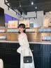 轻奢高级感女士包包女包2026年新款菱格小金球链条女包单肩斜挎包 黑色小号 实拍图