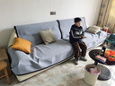 钟爱一生刺绣雪尼尔沙发垫套装四季通用沙发罩套巾防滑盖布定制沙发坐垫子 雪尼尔 字母完美-高级灰 90cm*70cm 实拍图