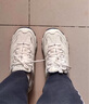 斯凯奇（Skechers）女小白鞋厚底增高休闲鞋网面透气户外运动鞋节日礼物99999863 白色/海军蓝色/WNV 38 实拍图