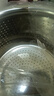 食品级不锈钢盆洗菜盆沥水篮漏盆厨房家用滤水篮淘米和面篮子 特厚加高不锈钢沥水篮30CM 实拍图