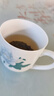 红官窑国礼陶瓷泡茶杯套装釉下彩带盖办公室会议杯伴手礼物定制水杯刻字 白牡丹 450ml 1只 实拍图