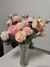 迷.妆牡丹仿真花绢花室内假花干花玫瑰花花束餐桌花摆设客厅装饰花摆件 10支牡丹（香槟粉红奶粉） 实拍图