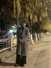 NEW OR MODE重磅韩系长款毛呢大衣男秋冬季潮牌宽松外套vibe高街休闲情侣风衣 深灰色 XL 实拍图