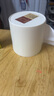 泰禾加厚塑料纸巾盒家用圆筒双出口抽纸盒客厅卧室卷纸盒桌面竹木盖 圆形竹盖（米色） 实拍图