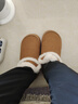 俞兆林（YUZHAOLIN）棉拖鞋女室内包跟厚底保暖毛绒棉鞋雪地靴 YO511 实拍图
