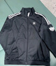 adidas经典复古三条纹双拉链宽松夹克外套男女秋季阿迪达斯三叶草 深靛蓝   3XL 实拍图