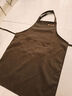 莱都堡定制围裙logo印字定做广告宣传围裙餐厅火锅店服务员超市防水围腰 深咖啡色 均码 实拍图