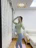 VICTORIATOURIST瑜伽服套装女运动套装普拉提训练跑步健身服春夏带胸垫三件套绿L 实拍图