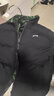 贵人鸟两面穿棉服男士棉袄冬季棉衣厚外套面包服男女情侣款 黑色 3XL  实拍图