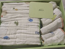 十月结晶婴儿浴巾套装礼盒纱布浴巾新生儿方巾新生儿礼盒满月礼物 动物日记【110*110】+方巾4条 实拍图