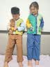 汪汪队立大功儿童家居服套装春秋长袖款男女童纯棉开衫睡衣夏季空调服咖色 120 实拍图